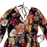 Band of the Free Black Berry Floral Print Surplice Hi Photo 1