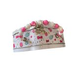 Sanrio Hello Kitty Pink Cupcake Tin Bag lunch box purse Beaded Handle Gifts Photo 2