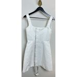 Elliatt Amelie Square Neck Duchesse Satin Cocktail Minidress in Ivory Small Photo 6