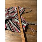 Trixxi ‎ Striped Cami Romper V Neck XS Womens Adjustable Straps Elastic Waist Photo 6