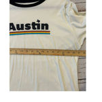 Lymbo Clothing Austin Graphic Tee Handpainted Cream Unisex Size Large Photo 5