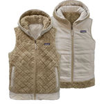 Patagonia  Los Gatos Reversible Hooded Vest Fleece Quilted Cream Size Small Photo 0