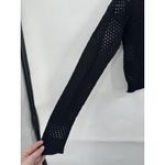 Dalia’s Rave Witchy Goth Retro Y2K Sheer Knit Cropped Top Women Medium Black Photo 4