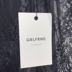 Revolve GRLFRND  $298  Black Reece Lace Mini Long Sleeve Dress XS Photo 9