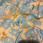 Lilly Pulitzer Vintage Y2K  Fans Cotton Summer Mini Dress in Blue‎ Green Size 2 Photo 6