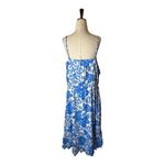Vineyard Vines  Dress Women Large‎ Tide Blue Floral Button Front Midi NWT Preppy Photo 2