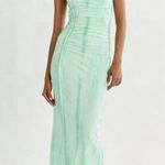 ZARA Light Green Sleeveless Midi Dress Photo 0