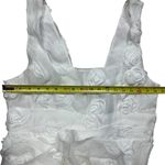 Lulus NWT  Exceptional Entrance White Sleeveless Tiered Rosette Midi Dress XL Photo 6