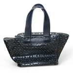 Furla Black Perforated Small Tote Bag Photo 1