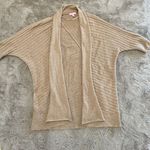 Lilly Pulitzer Tan Beige Cable Knit Wool Cashmere Blend Cardigan Sweater One Siz Photo 0