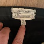 Current/Elliott  Black Faux Leather Skinny Jeans size 25 Wet Look Photo 5