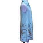 DKNY Donna Karen Blue Linen Sleeveless Dress Size 2 Photo 6