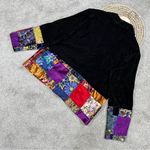 Coldwater Creek  Women’s Velvet Patchwork Blaster Jacket Longsleeve Artsy MP Photo 6