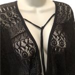 Time And Tru Black Crochet Swimsuit Cover Up Sz XL 16W/18W Plus Size White Lotus Photo 2