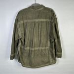 BDG  Urban Outfitters Green Washed Cotton Shacket Overshirt Button Down Small Photo 2