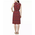 Leota Women’s Midi Sleeveless Blue/Red Aria Dress SZ XL Photo 3