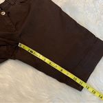 Bermuda Tribal  Shorts Women’s Size 6 Brown Flap Button Pockets in Back Photo 7