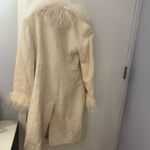 Marvin Richards  Faux Fur Coat Cream Photo 1