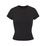 SKIMS Fits Everybody T-Shirt in Onyx Large New Black Tee Top Photo 6