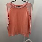 Eddie Bauer  Pink Color Block Pullover Sweater Photo 1