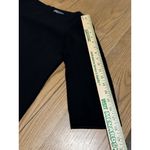 Vince  Black Shift Dress Contrast Arms Sz 4 Wedding Guest‎ Formal Poly  Leather Photo 5