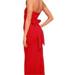 Lulus  Own the Night Red Strapless Maxi Dress Size Small NWT Photo 3