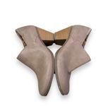 Dr Scholls Be Energized Foam Technology Taupe Gray Heeled Slip On Booties Sz 8 Tan Photo 2