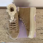 Madden Girl Shadow-F Tan Fab Lug-Sole High-Top Sneakers Photo 7