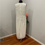 Mac Duggal 93592 Striped Floral Embellished Sequin Sleeveless Dress 16 Photo 3