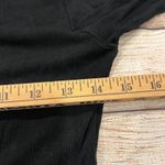 LILISIDONG Black Ribbed Long Sleeve Crew Neck Top Arty Urban Pop Size Small Photo 4