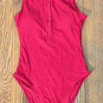 ANDIE  Malibu One‎ Piece Swimsuit Ribbed Fabric Cherry Red size M NWT Photo 0