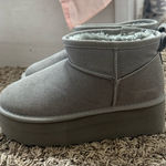 Cushionare Gray Women's Platform Slippers Photo 0