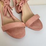Lulus Kaira Peach Suede Lace-Up Heels Casual Formal Prom Barbie Womens Size 6 Photo 8