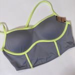 Active USA Victoria’s Secret Ultimate Push up Corset Gray Yellow Sports Bra New Size XXL Photo 1