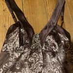 BCBGMAXAZRIA Vintage Y2K  100% silk babydoll paisley sequin dress Photo 2