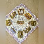 Vintage Souvenir Austria Scarf White Photo 9