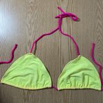 B3 Women’s Brazilian made Sexy String Bikini 👙 Top Neon Yellow Pink size Large Photo 0