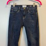 frame denim FRAME Jeans Le Skinny de Jeanne Raw Stagger Hem Jeans in Farrell Sz 24 EUC Photo 3