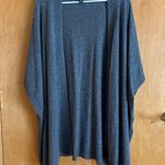 Halogen  Gray 100% Cashmere Open‎ Front Cardigan Sweater One Size Cozy Photo 0