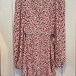 AFRM Monna Mini Floral Casual Dress Side Cut Outs Pink Sold on Revolve Sz S Photo 4
