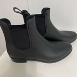 Target  Black Ankle Rubber Rain Bootie women’s size 9 Photo 0