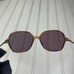 Y2K Tortoiseshell Square Sunglasses ā Purple Tint Lenses Brown Photo 6