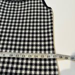Saks 5th Avenue SAKS FIFTH AVENUE sleeveless, white and black knit checked sweater dress.size M Photo 6