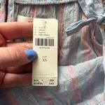 Anthropologie Maeve by  Gauzy Tiered Dress Cover Up Light Blue Pink Stripe XS Photo 5