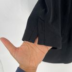 Skies Are Blue  Curvy Blazer Womens 2X Black Stretch Polka Dot Linen Notch Lapel Photo 3