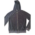 Juicy Couture ‎ Women’s Velour Tracksuit Set Black Hoodie Pants Size L Vintage Photo 15