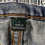 Wild Fable Denim Jeans Mini Skirt Women's 4 Blue Raw Edge Western School Girl Photo 5