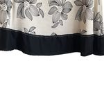 Sherry Taylor Skirt Women L‎ Tan Black Floral Cottage Workwear Earthy Boho Chic Size L Photo 3