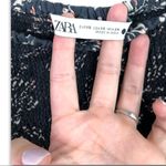 ZARA  - Crop Puff Sleeve Elastic Waist / Sleeve Fern Leaf Top - XS Photo 4