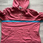 J.Crew  Red Hoodie Quarter Snap Size Large Photo 4